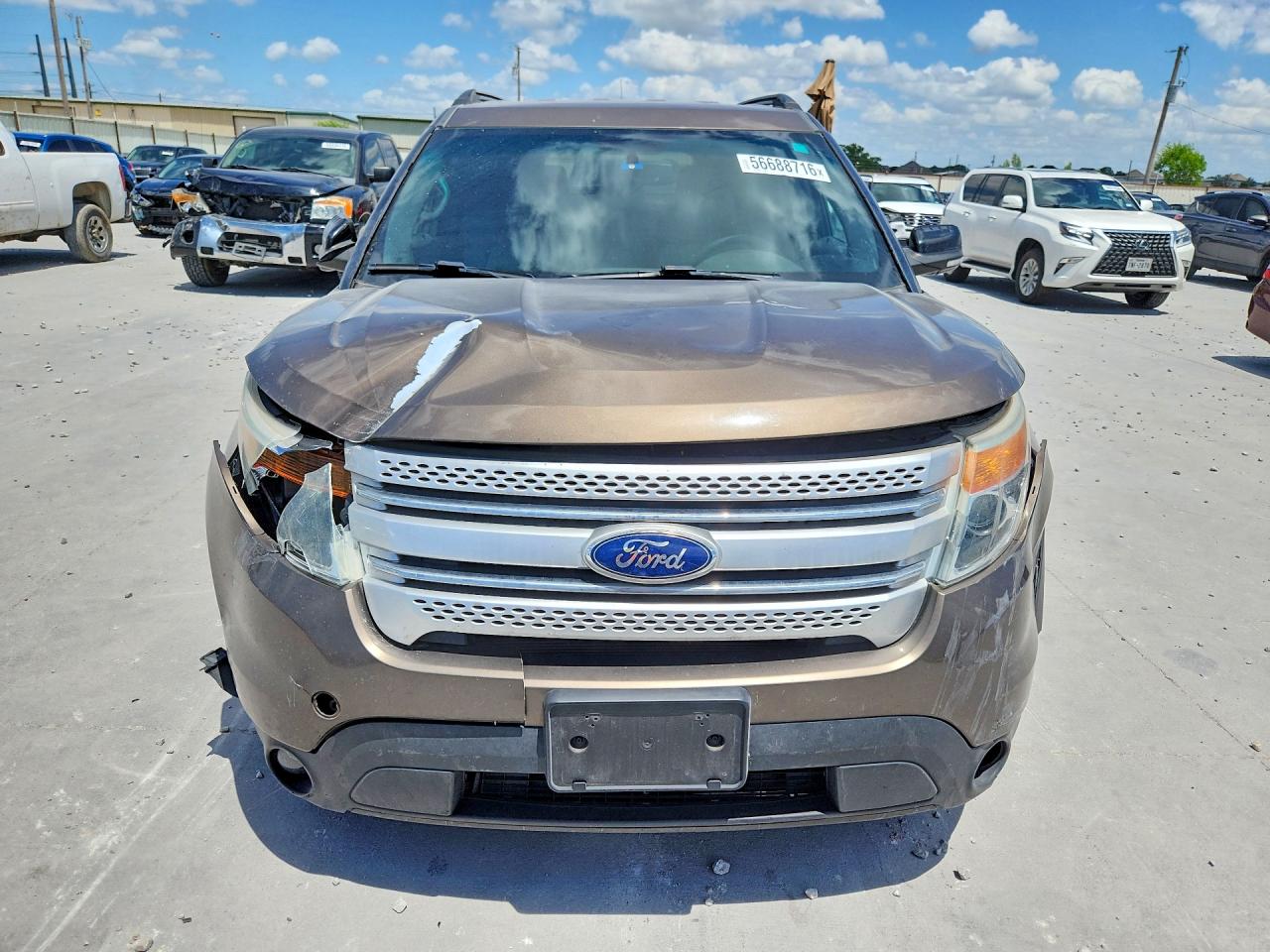 2015 Ford Explorer Xlt Brown vin: 1FM5K7D8XFGC62130