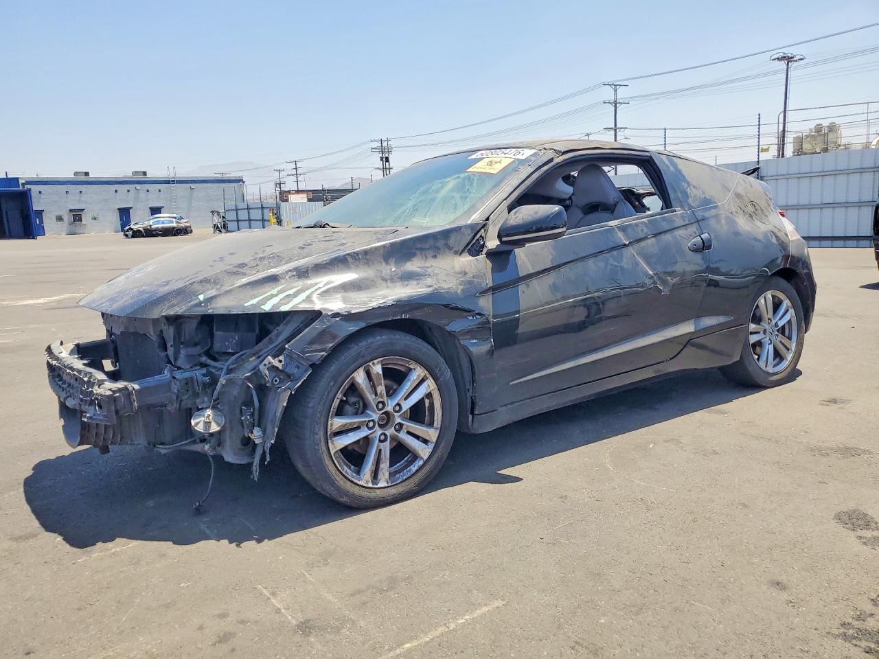 2011 Honda Cr-z Ex Black vin: JHMZF1D6XBS007487