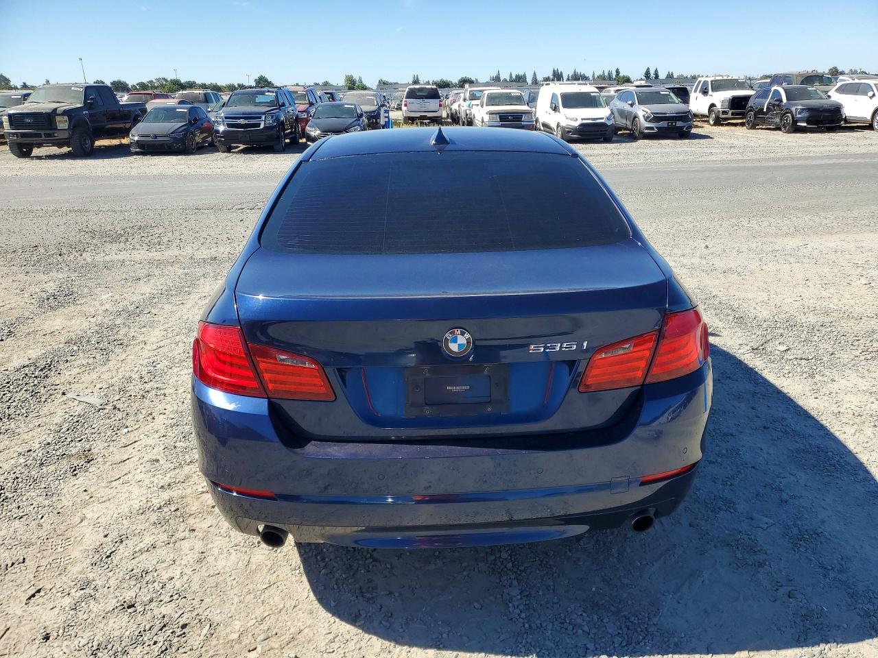 2011 Bmw 535 I Blue vin: WBAFR7C51BC804578