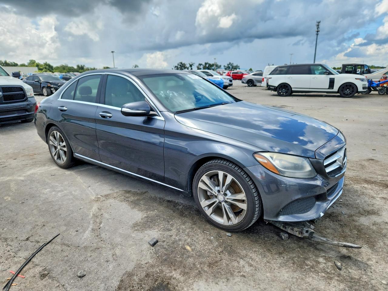 2015 Mercedes-benz C 300 Gray vin: 55SWF4JB9FU048346