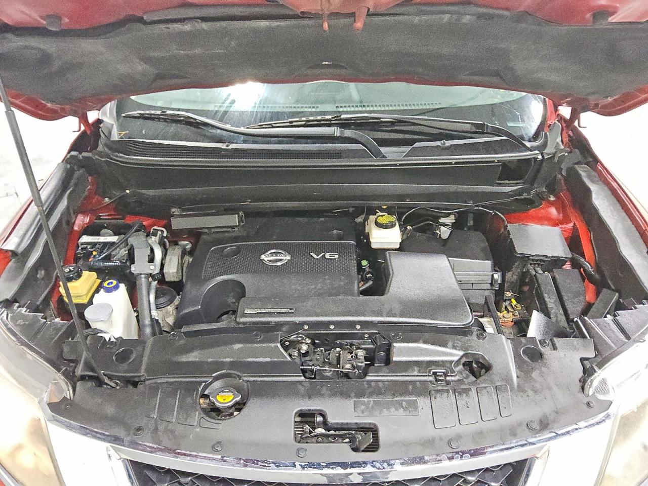 2013 Nissan Pathfinder S Red vin: 5N1AR2MM8DC603457