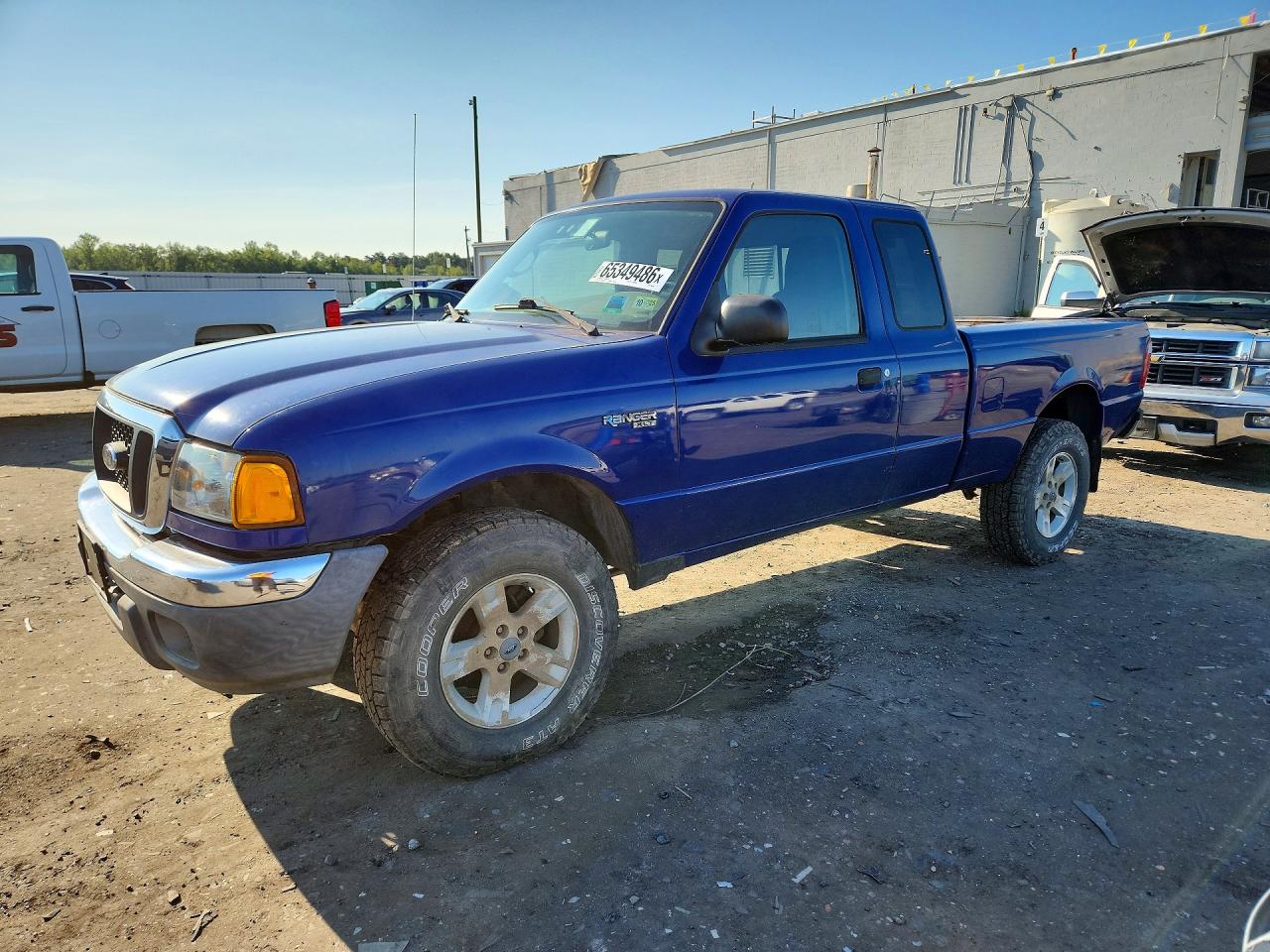 2004 Ford Ranger Super Cab Blue vin: 1FTYR15E04TA05495