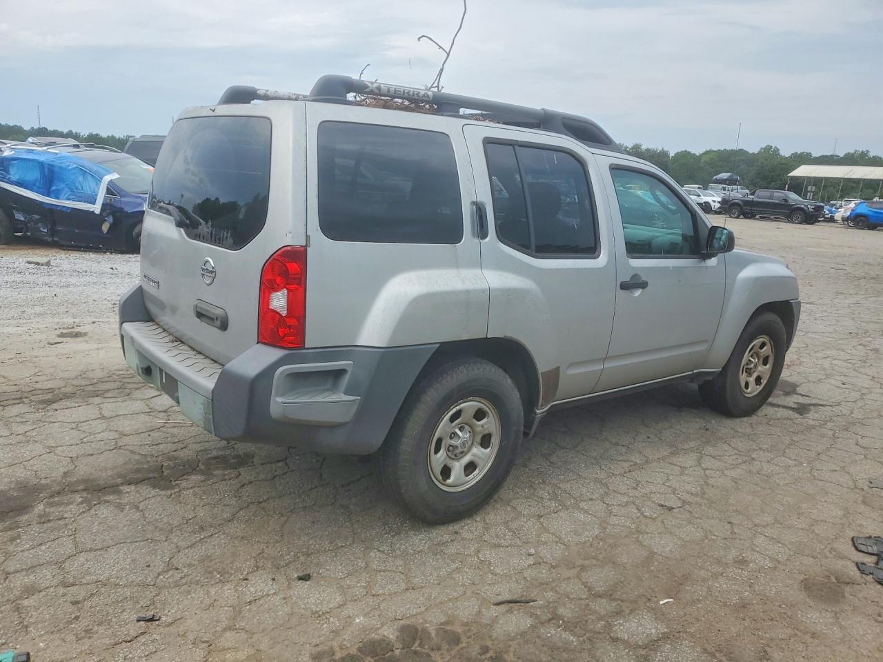 2007 Nissan Xterra X Silver vin: 5N1AN08U97C531828