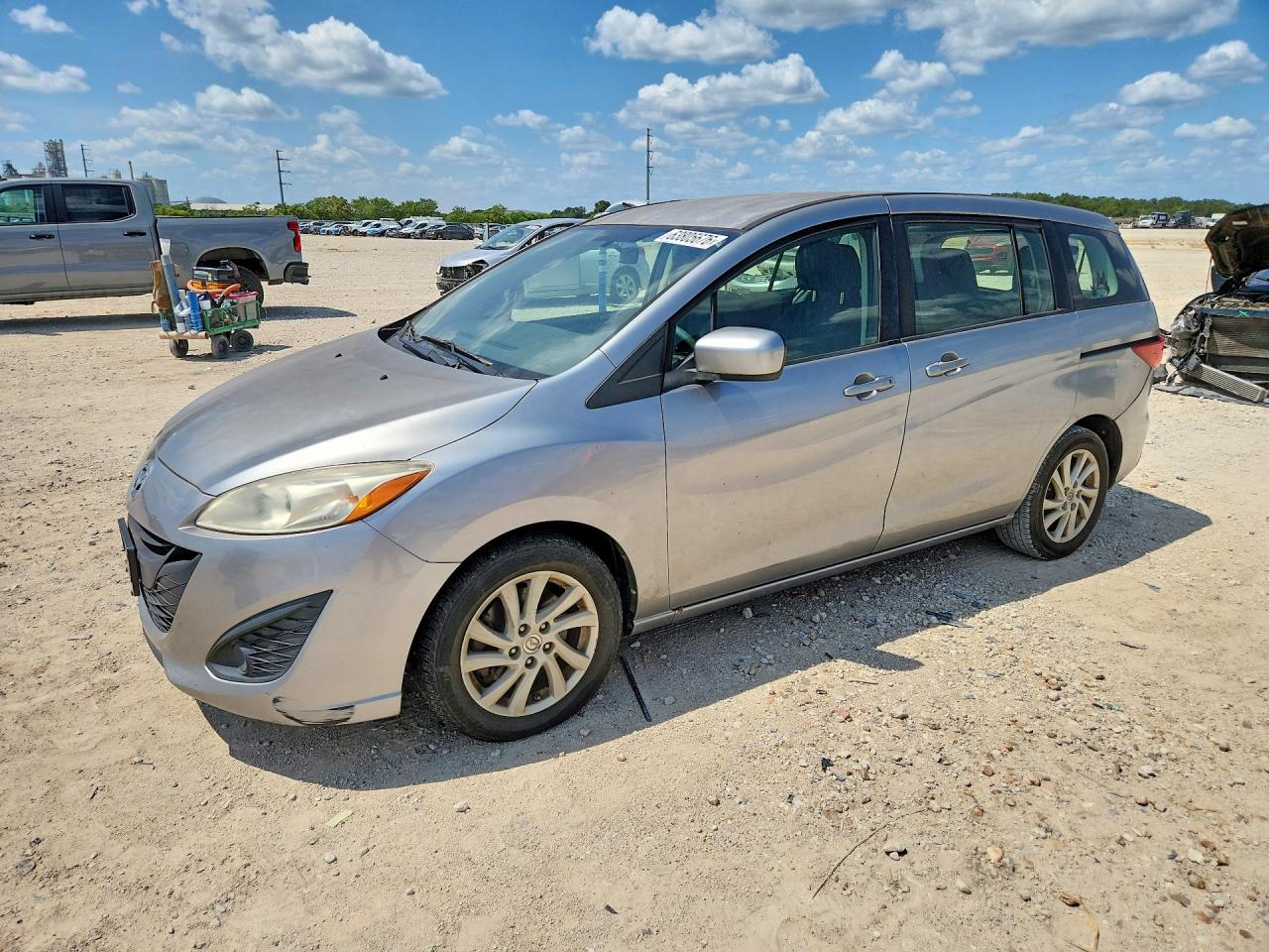 2012 Mazda 5 Silver vin: JM1CW2BL4C0125358