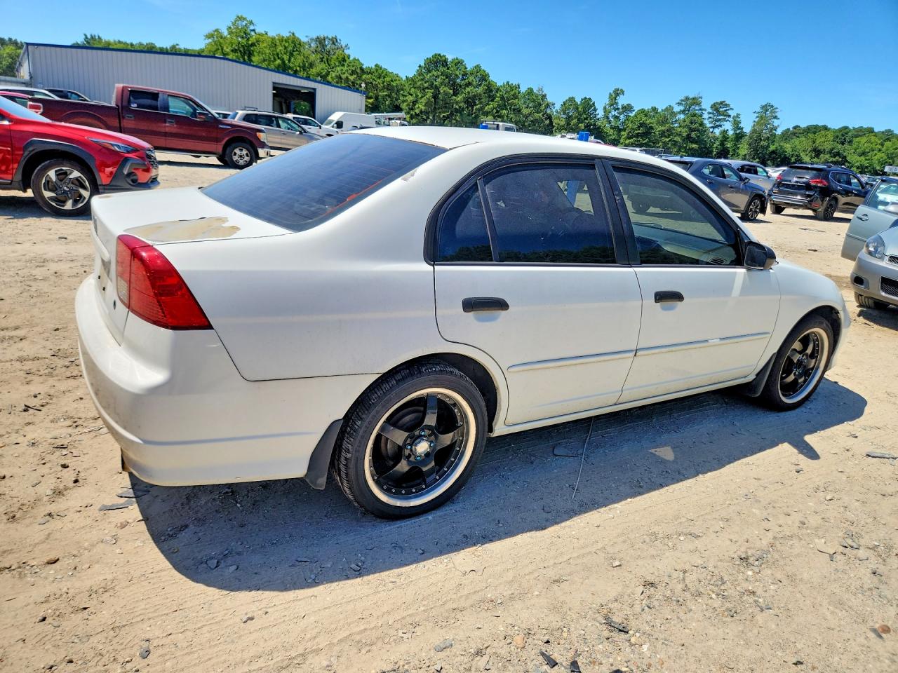 2005 Honda Civic Dx Vp White vin: 1HGES163X5L025180