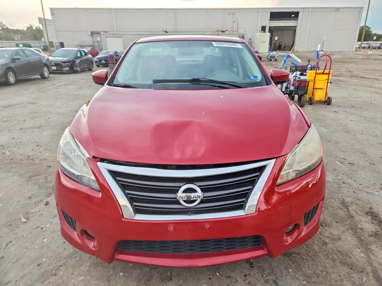 2014 Nissan Sentra Sr Red vin: 3N1AB7AP4EL610760
