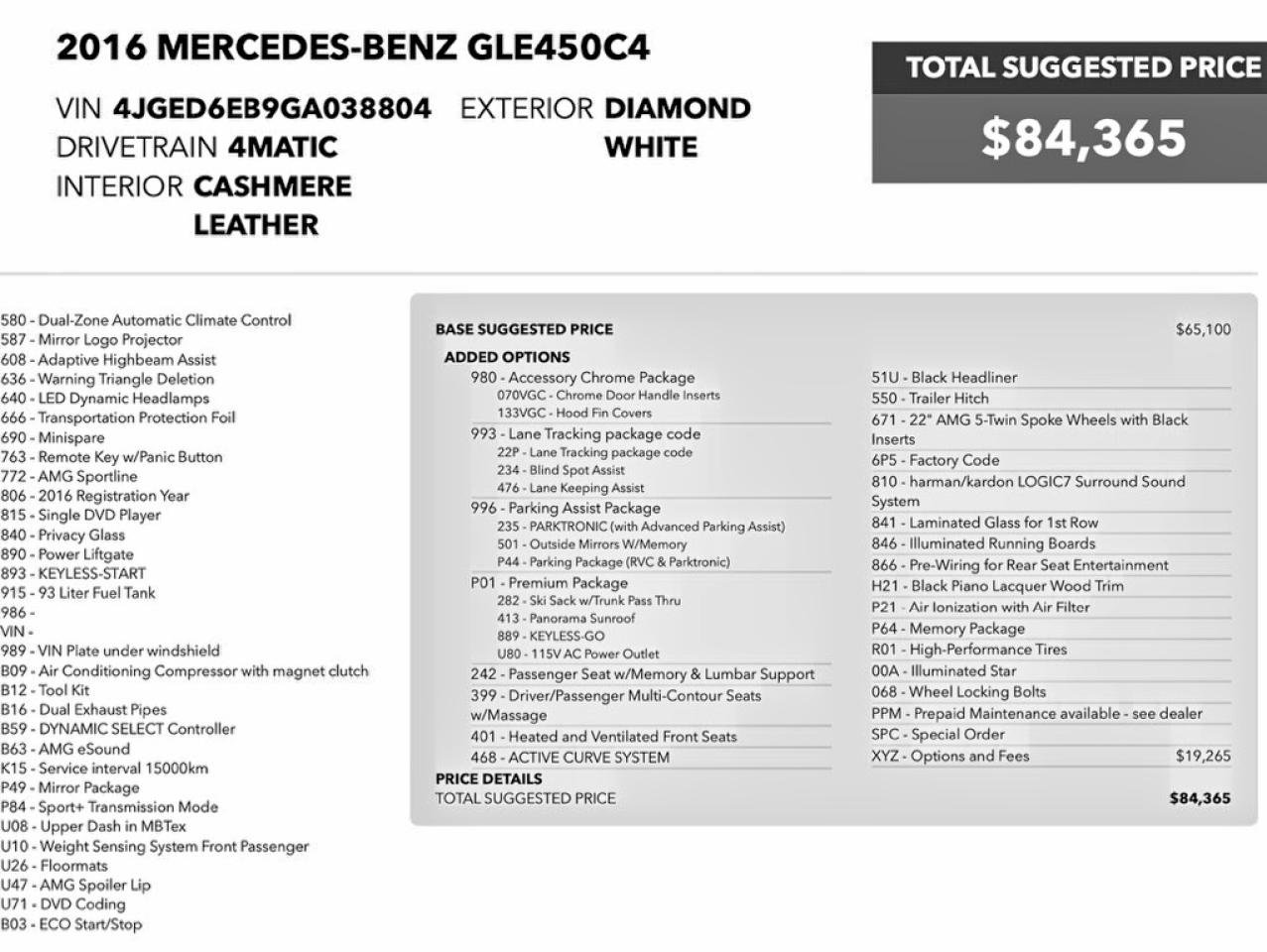2016 Mercedes-benz Gle Coupe 450 4matic Белый vin: 4JGED6EB9GA038804