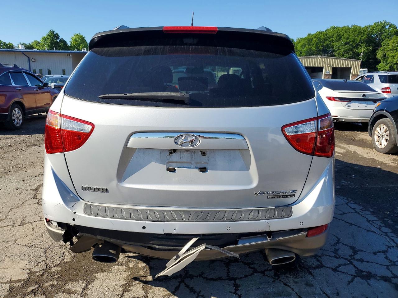 2008 Hyundai Veracruz Gls Silver vin: KM8NU73C38U068933