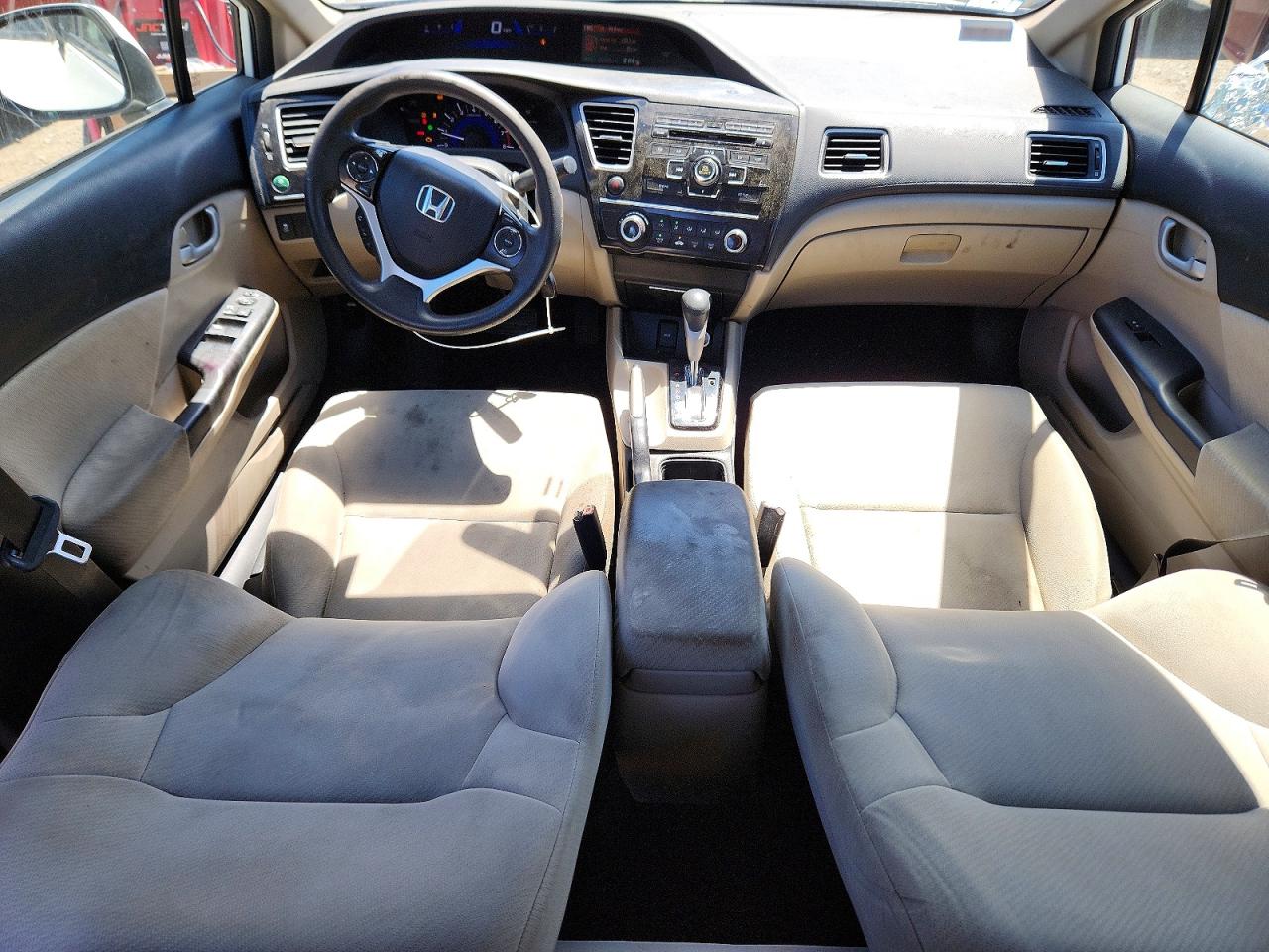 2013 Honda Civic Lx White vin: 2HGFB2F57DH554948