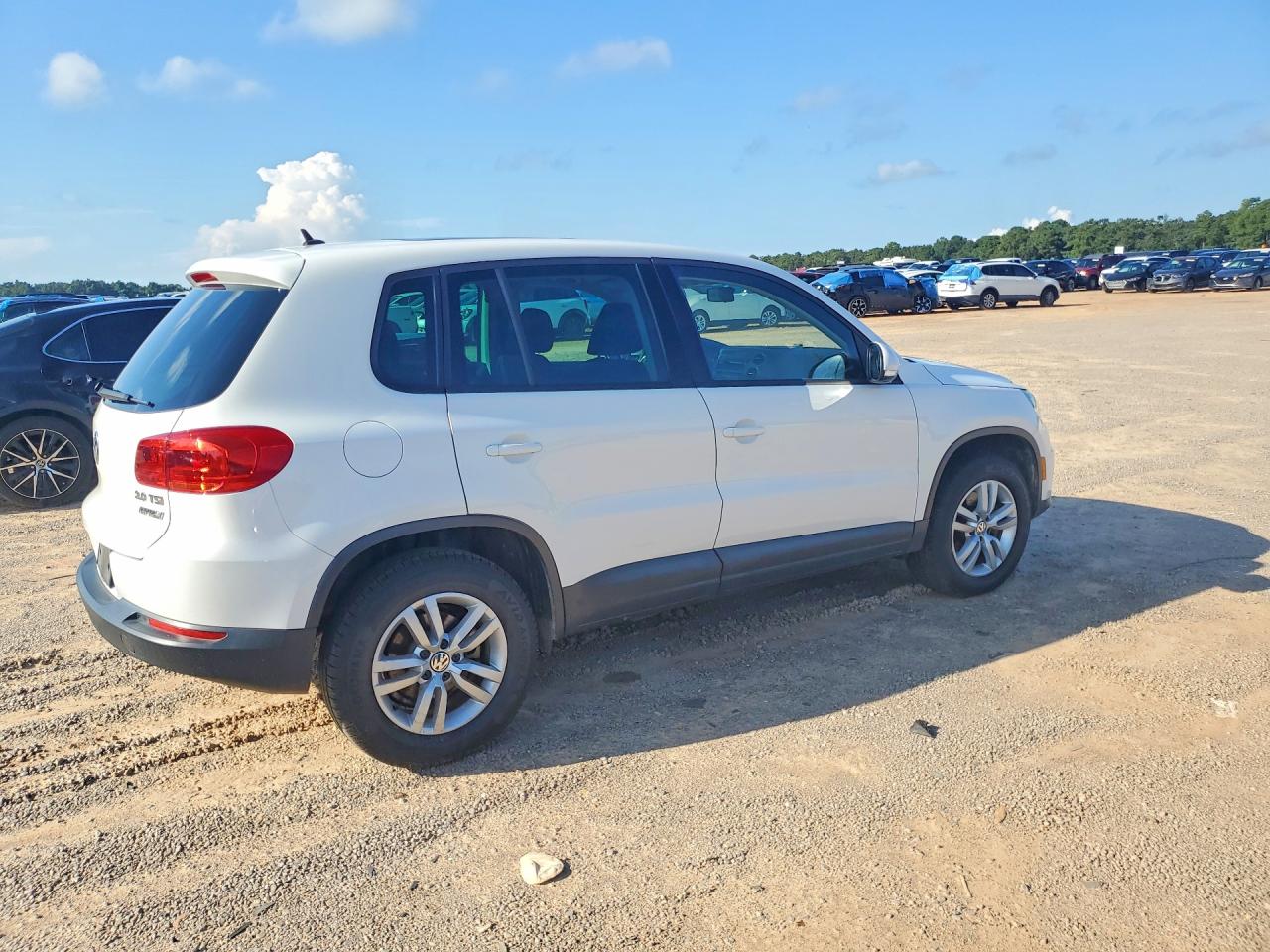 2013 Volkswagen Tiguan S White vin: WVGAV3AXXDW566460
