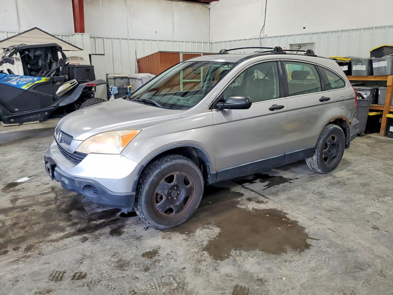 2008 Honda Cr-v Lx Silver vin: JHLRE38318C031277