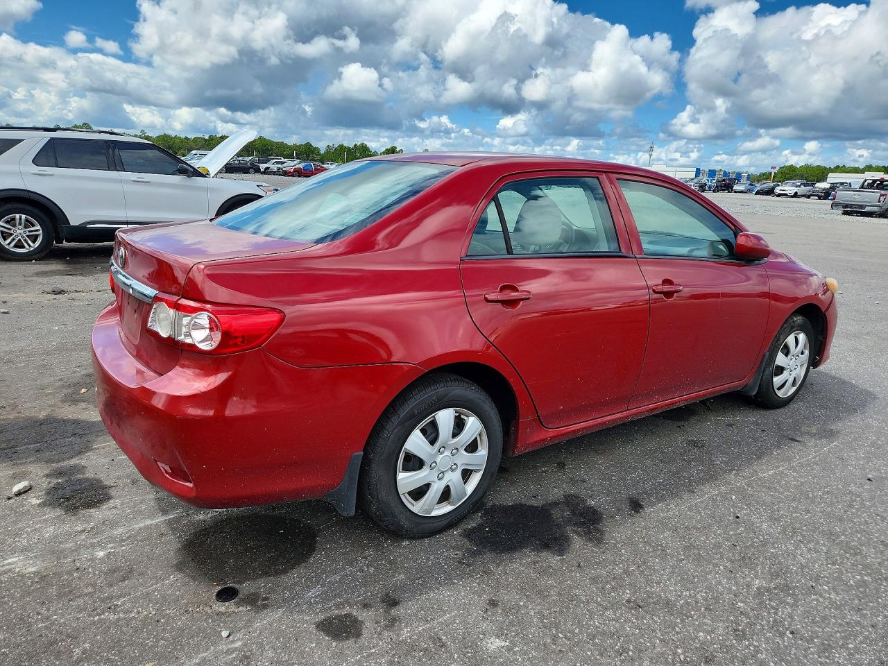 2013 Toyota Corolla L Red vin: 2T1BU4EE4DC964346