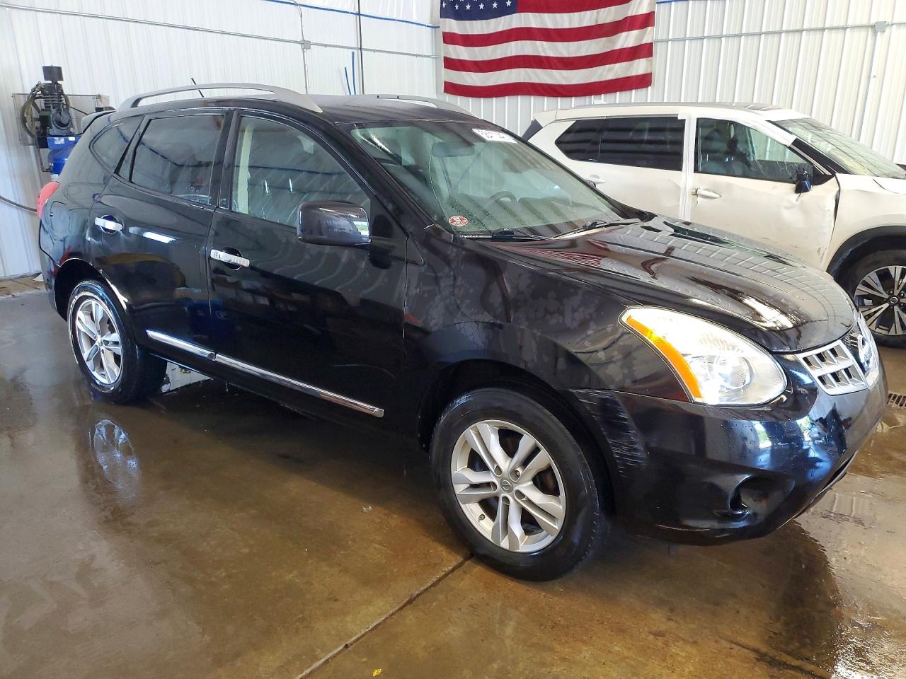2012 Nissan Rogue S Black vin: JN8AS5MV7CW378596
