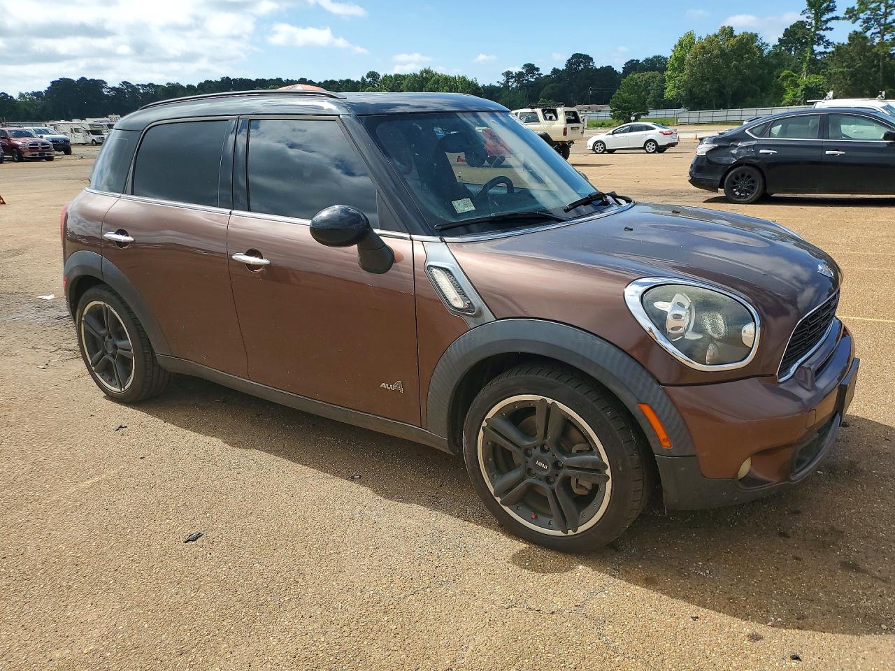 2013 Mini Cooper S Countryman Brown vin: WMWZC5C53DWP32447