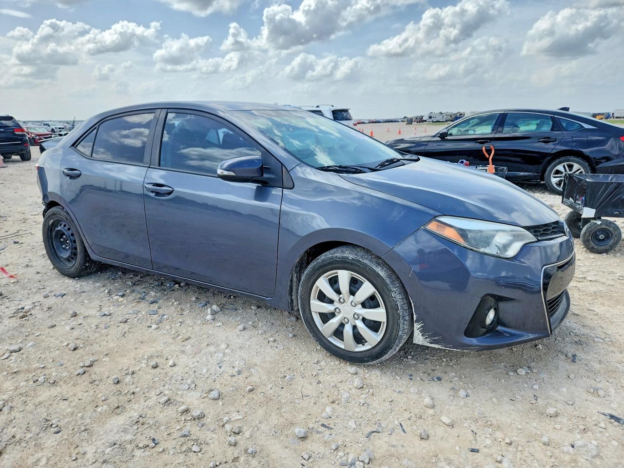 2014 Toyota Corolla S Синий vin: 5YFBURHE9EP134391