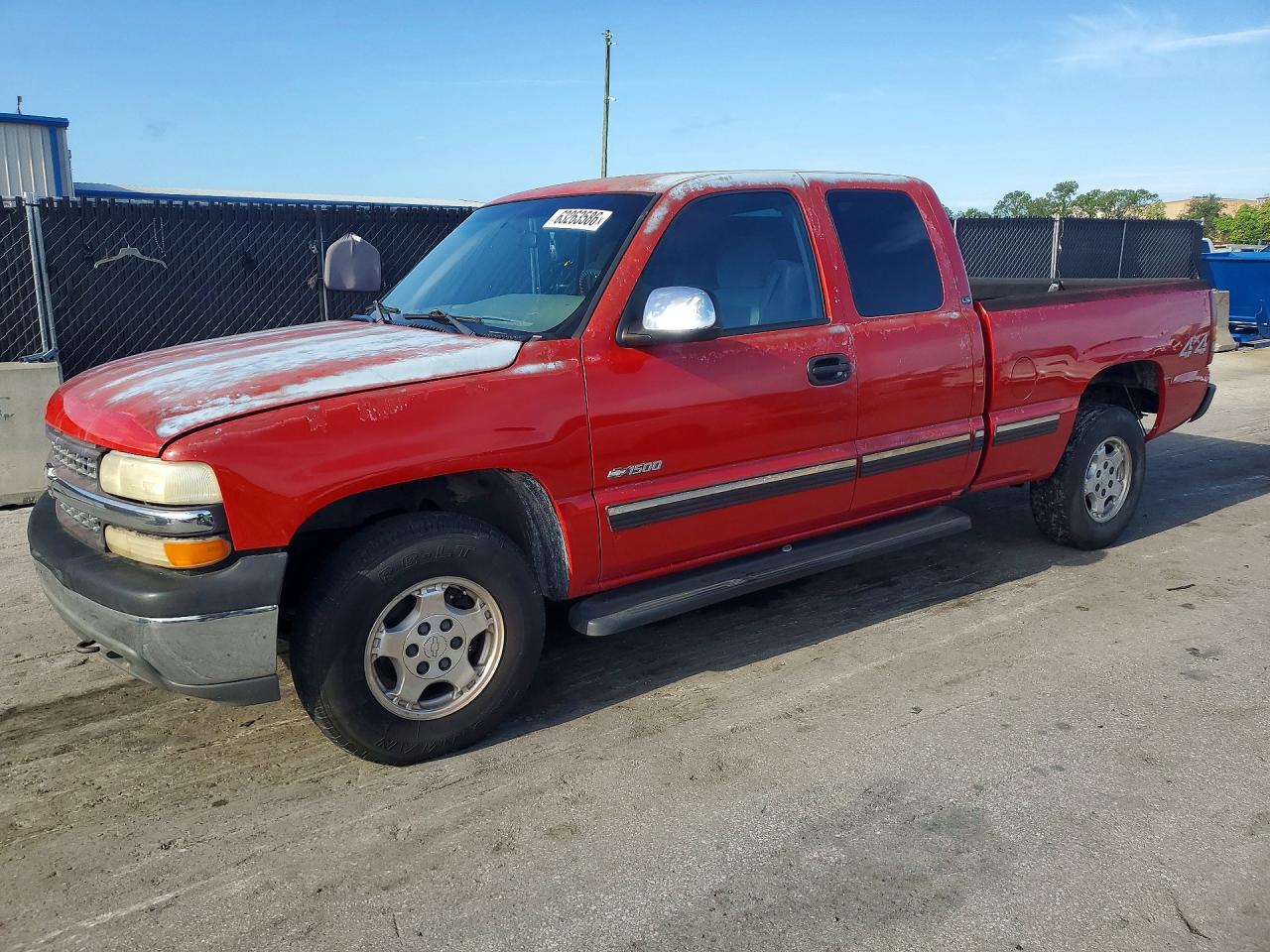 2000 Chevrolet Silverado K1500 Red vin: 2GCEK19T5Y1393755
