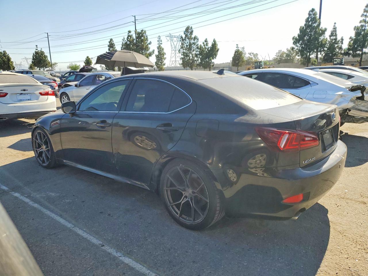 2008 Lexus Is 350 Black vin: JTHBE262185020768