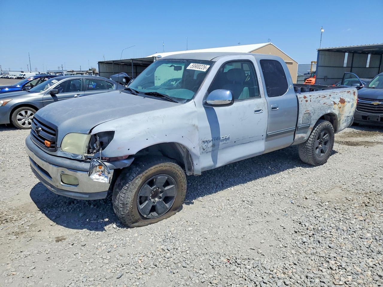 2001 Toyota Tundra Sr5 Silver vin: 5TBRT34151S187973