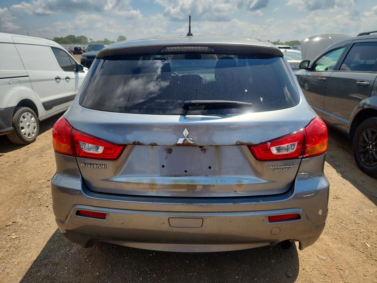 2012 Mitsubishi Outlander Sport Es Gray vin: JA4AP3AU8CZ011115