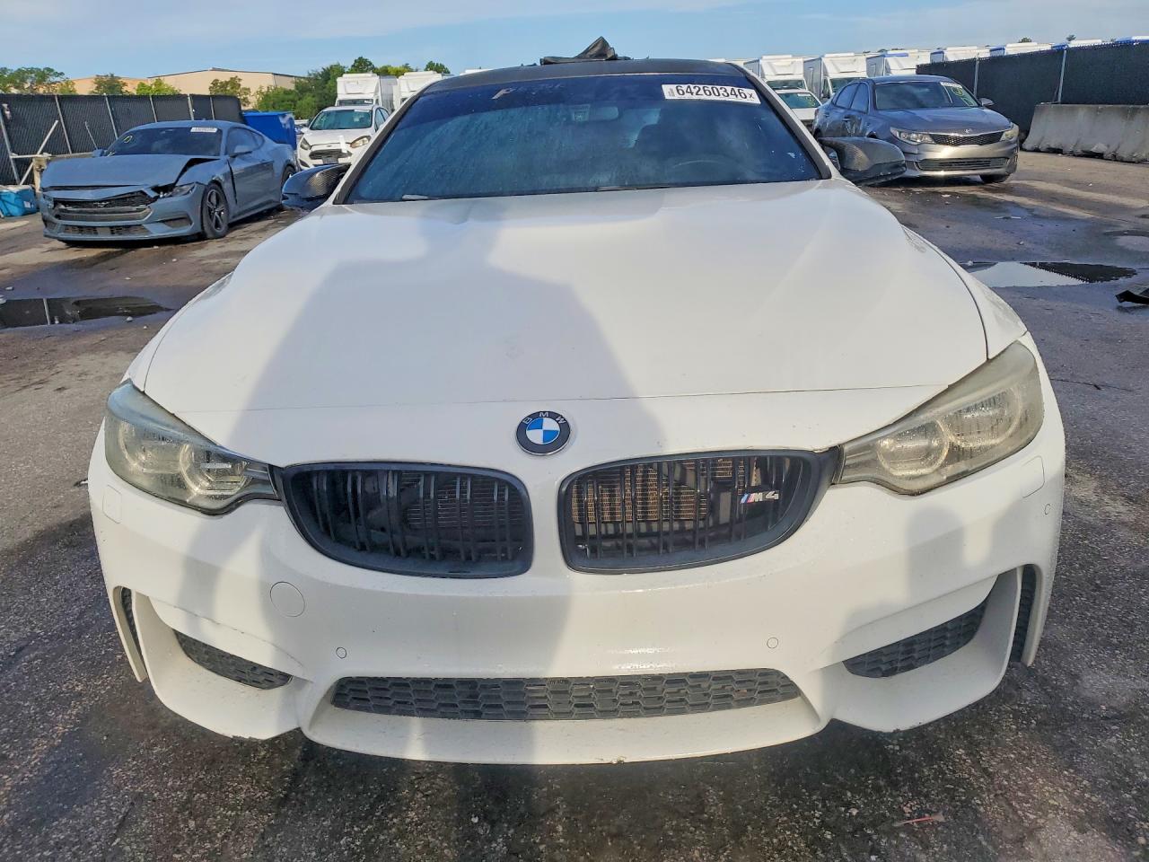 2015 Bmw M4 White vin: WBS3R9C57FK330383