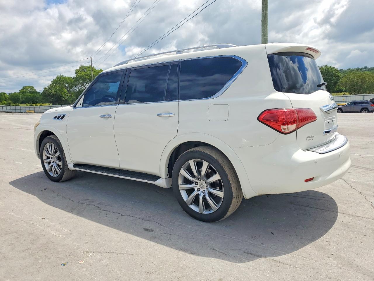 2013 Infiniti Qx56 Base White vin: JN8AZ2NE1D9061020