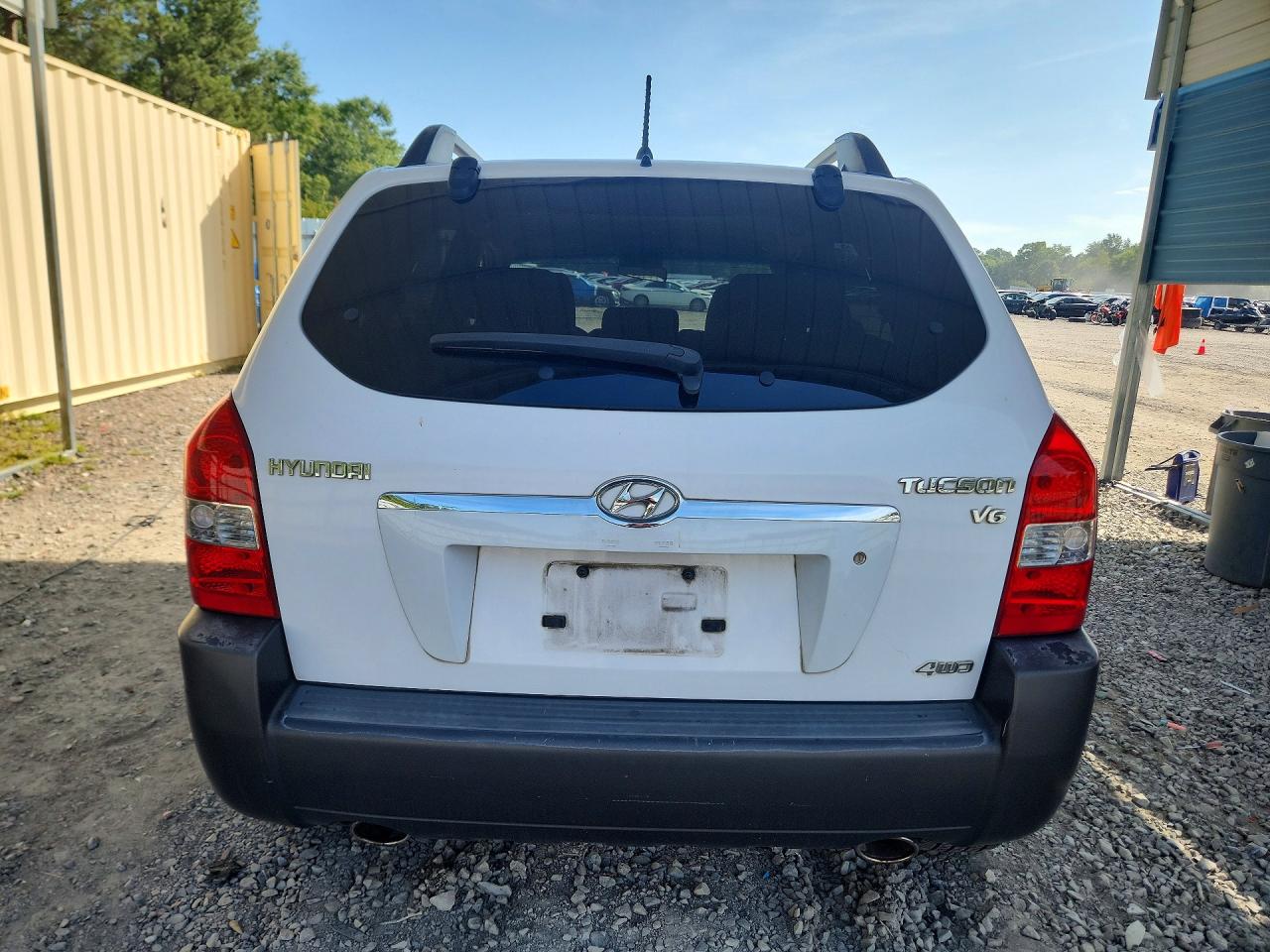 2007 Hyundai Tucson Se Белый vin: KM8JN72D27U545369