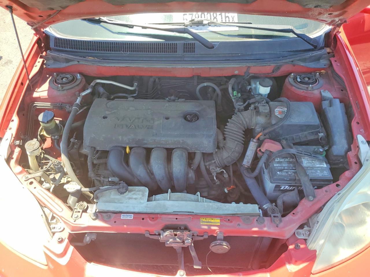 2005 Toyota Corolla Matrix Xr Red vin: 2T1KR32E05C416636