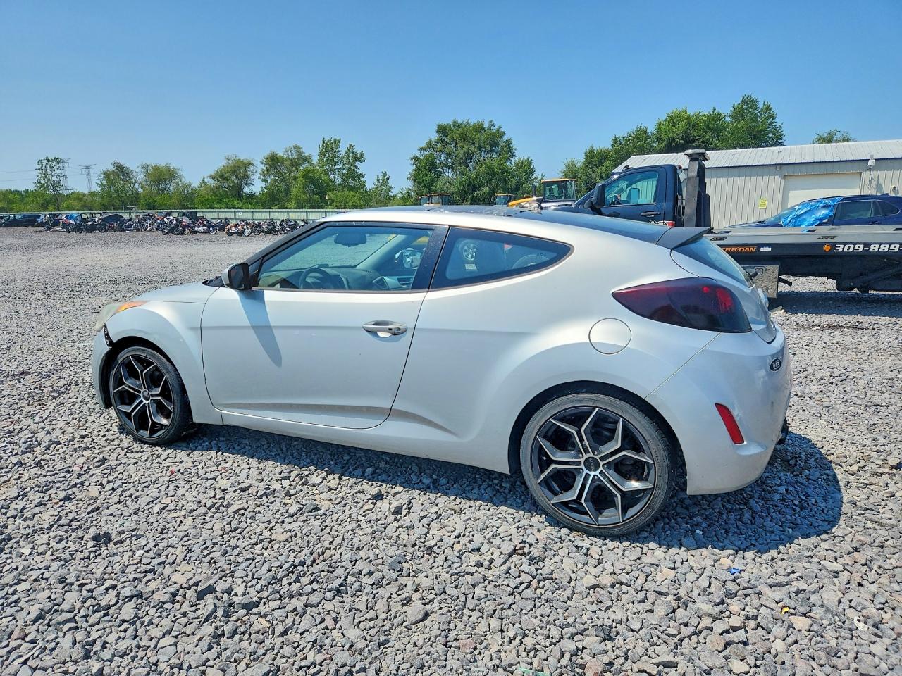 2012 Hyundai Veloster Base Silver vin: KMHTC6AD8CU057497