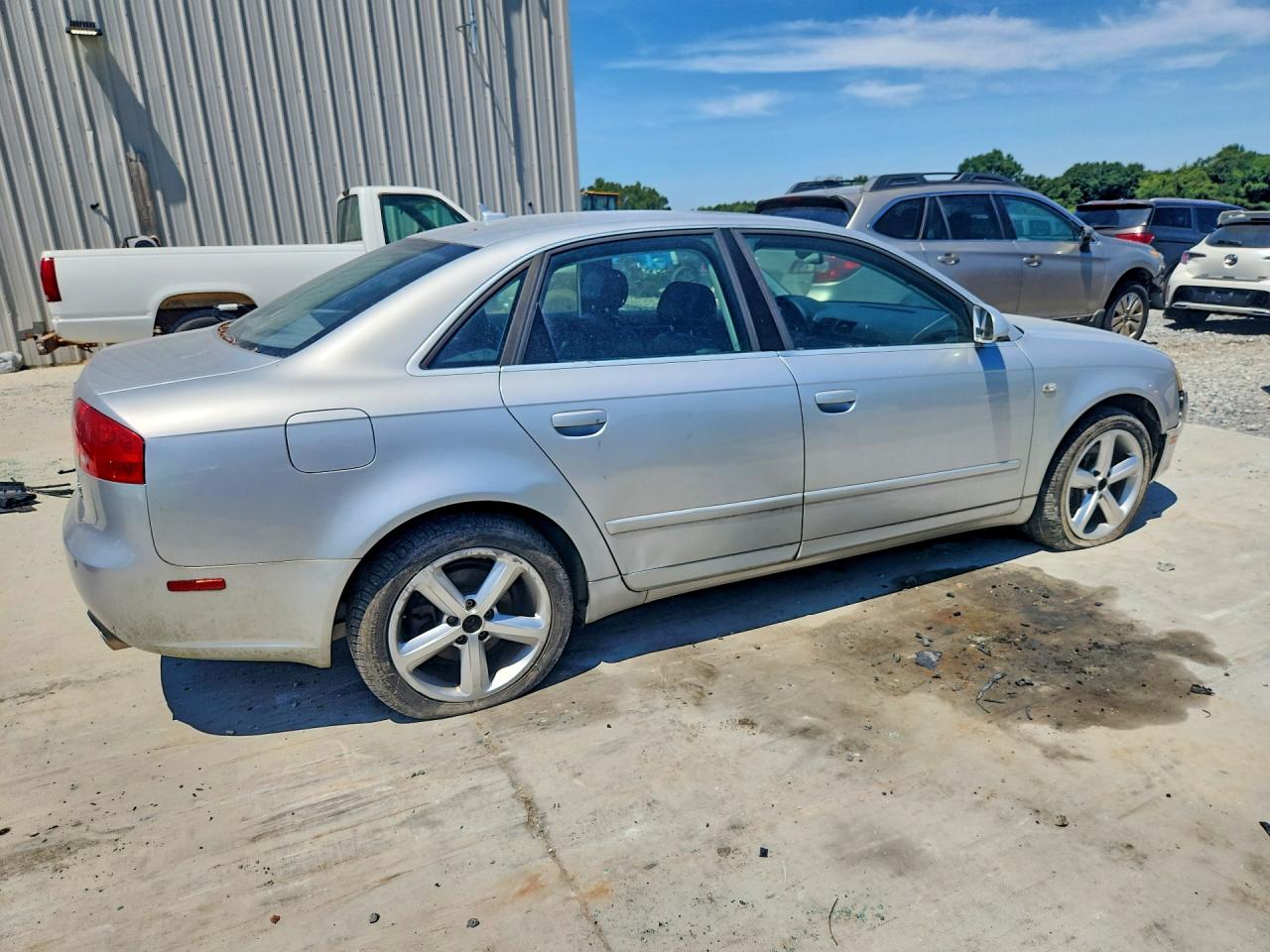 2007 Audi A4 3.2 Quattro Silver vin: WAUDH78E67A132815