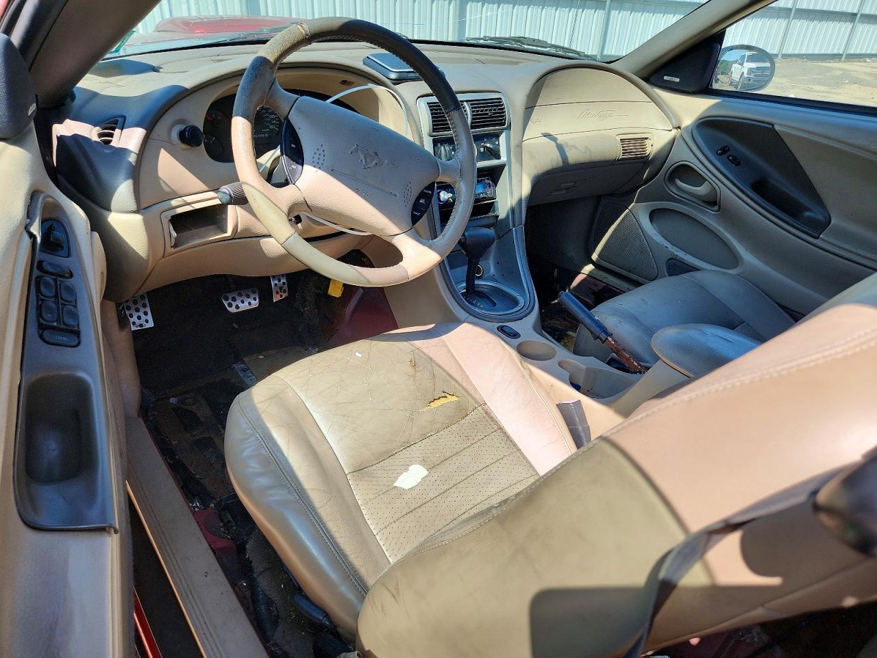 2003 Ford Mustang Gt Red vin: 1FAFP45X63F380696
