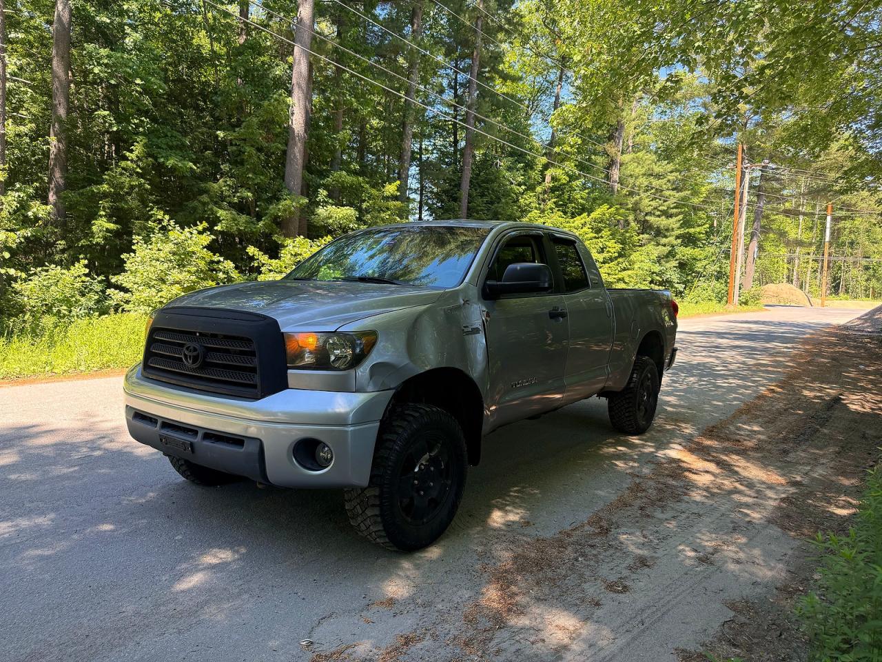 2007 Toyota Tundra Double Cab Sr5 Серебряный vin: 5TBBV54177S485991