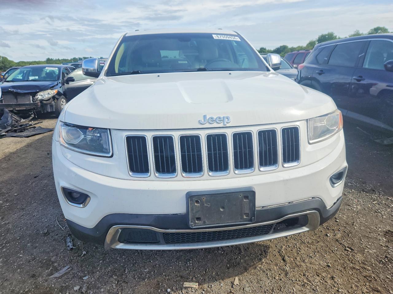 2014 Jeep Grand Cherokee Limited White vin: 1C4RJFBG3EC385660