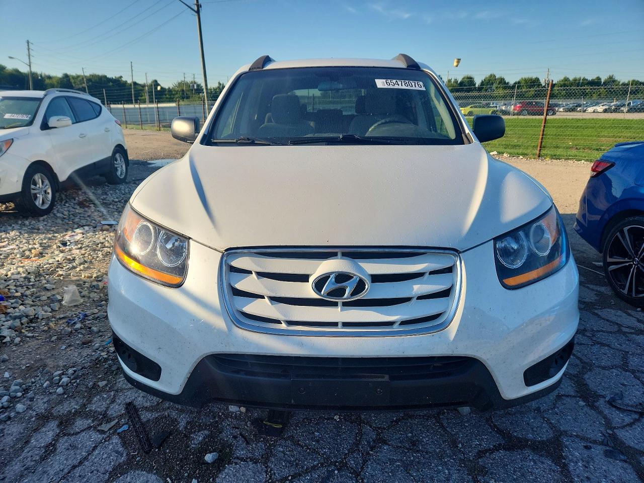 2010 Hyundai Santa Fe Gls White vin: 5NMSGDAB6AH351461