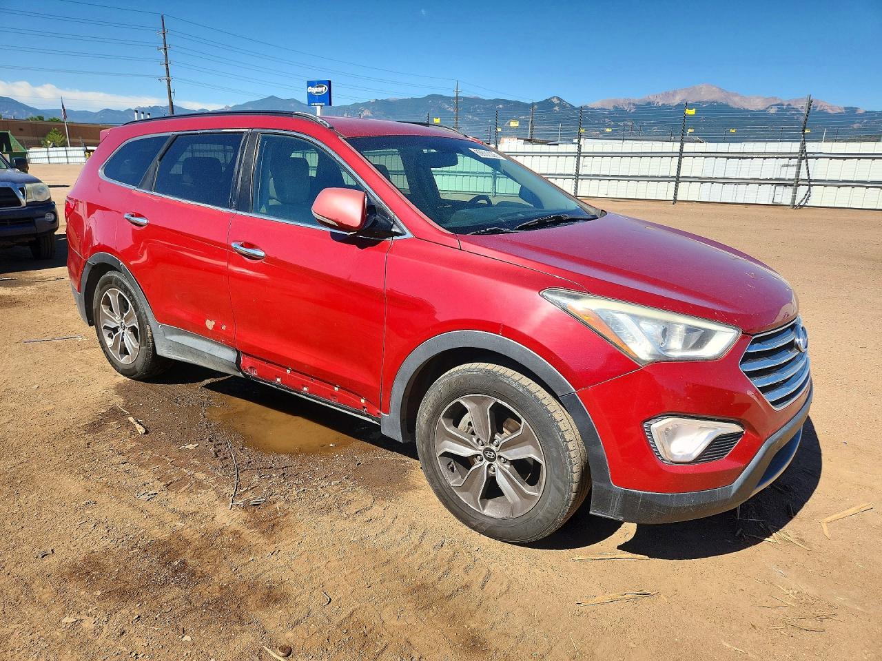 2013 Hyundai Santa Fe Gls Red vin: KM8SN4HF6DU002212
