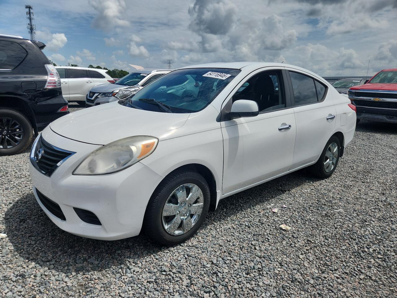 2013 Nissan Versa 1.6 S White vin: 3N1CN7AP8DL853504