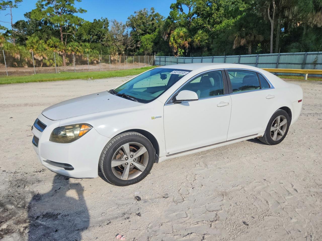 2009 Chevrolet Malibu Hybrid Белый vin: 1G1ZF57569F128718