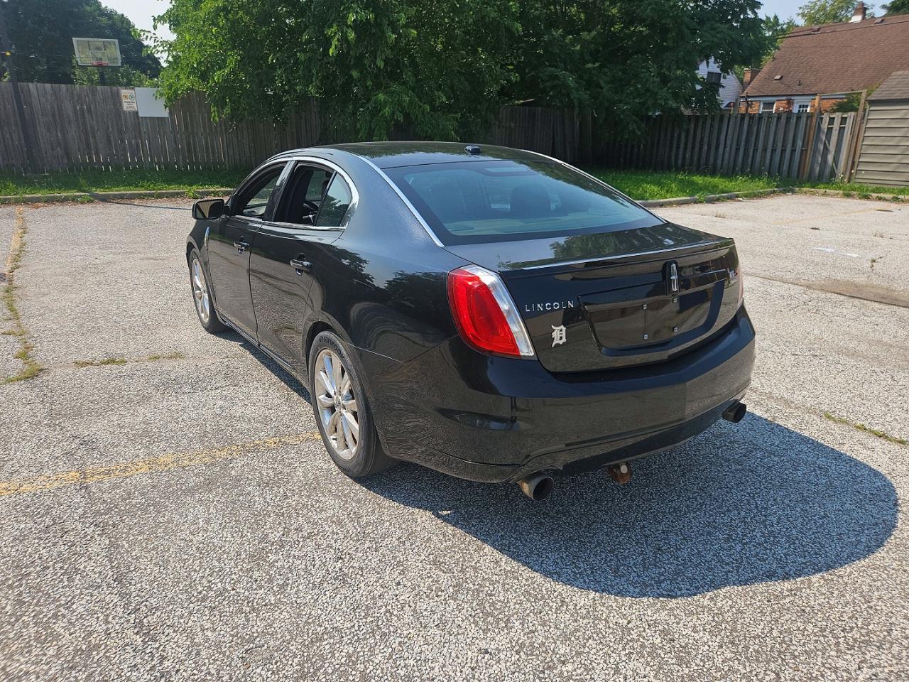 2012 Lincoln Mks Black vin: 1LNHL9FT8CG806403