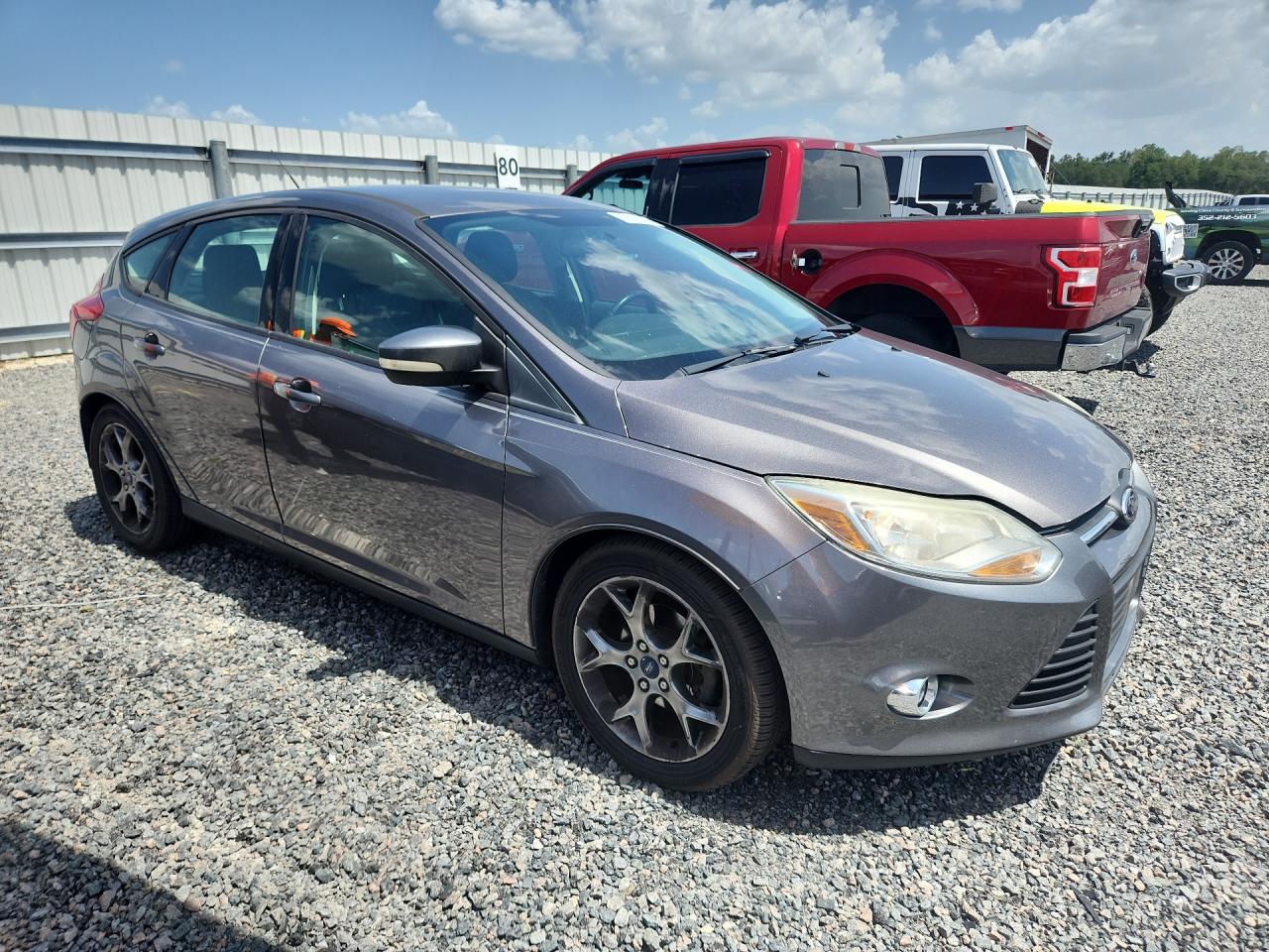 2014 Ford Focus Se Gray vin: 1FADP3K27EL280167
