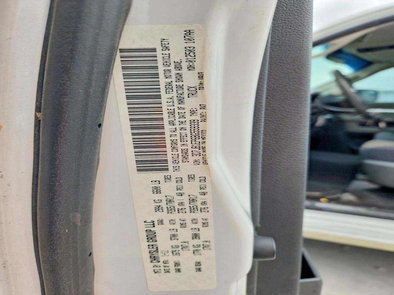 2011 Dodge Ram 1500 White vin: 3D7JB1EP6BG559339