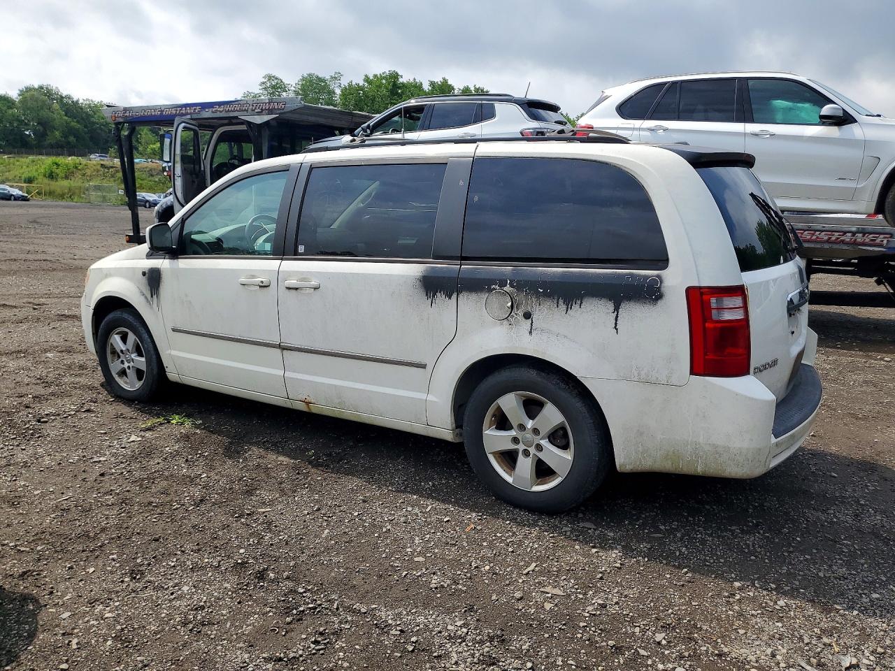 2010 Dodge Grand Caravan Sxt White vin: 2D4RN5D11AR459427