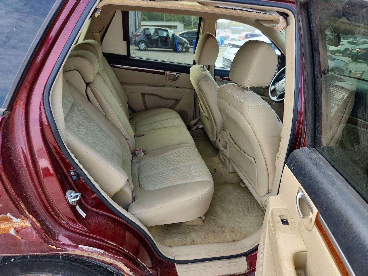 2009 Hyundai Santa Fe Gls Burgundy vin: 5NMSG13D69H296115