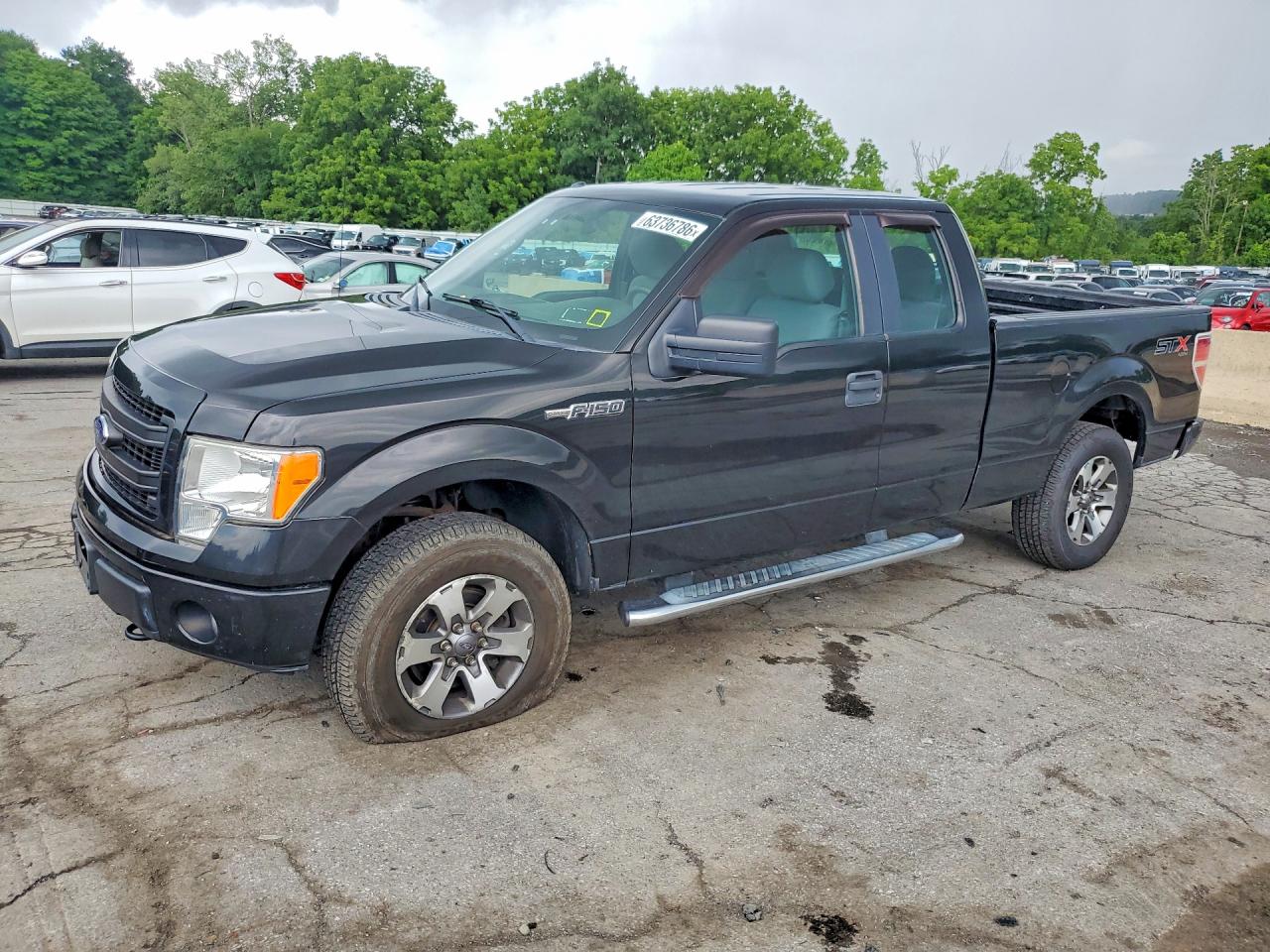 2014 Ford F150 Super Cab Черный vin: 1FTEX1EM5EFC39101