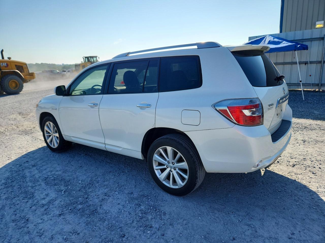 2008 Toyota Highlander Hybrid Limited White vin: JTEEW44A782004766