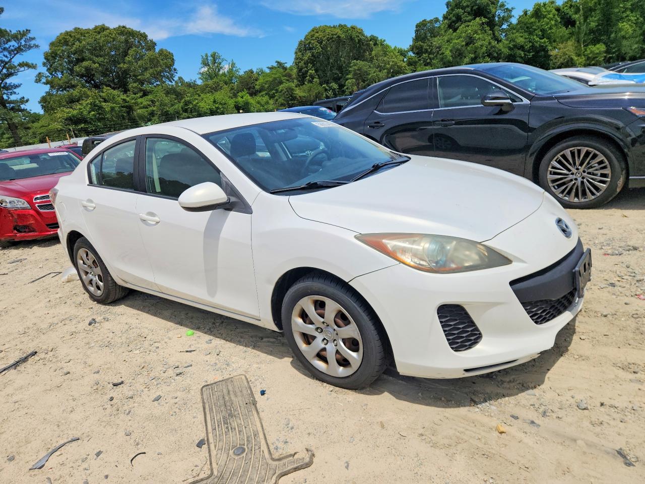 2013 Mazda 3 I White vin: JM1BL1U75D1706670
