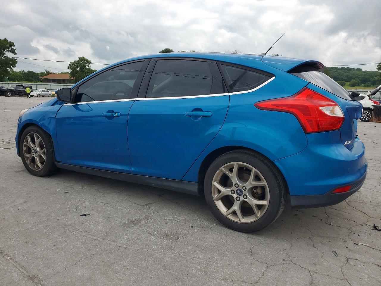 2014 Ford Focus Titanium Синий vin: 1FADP3N28EL174421