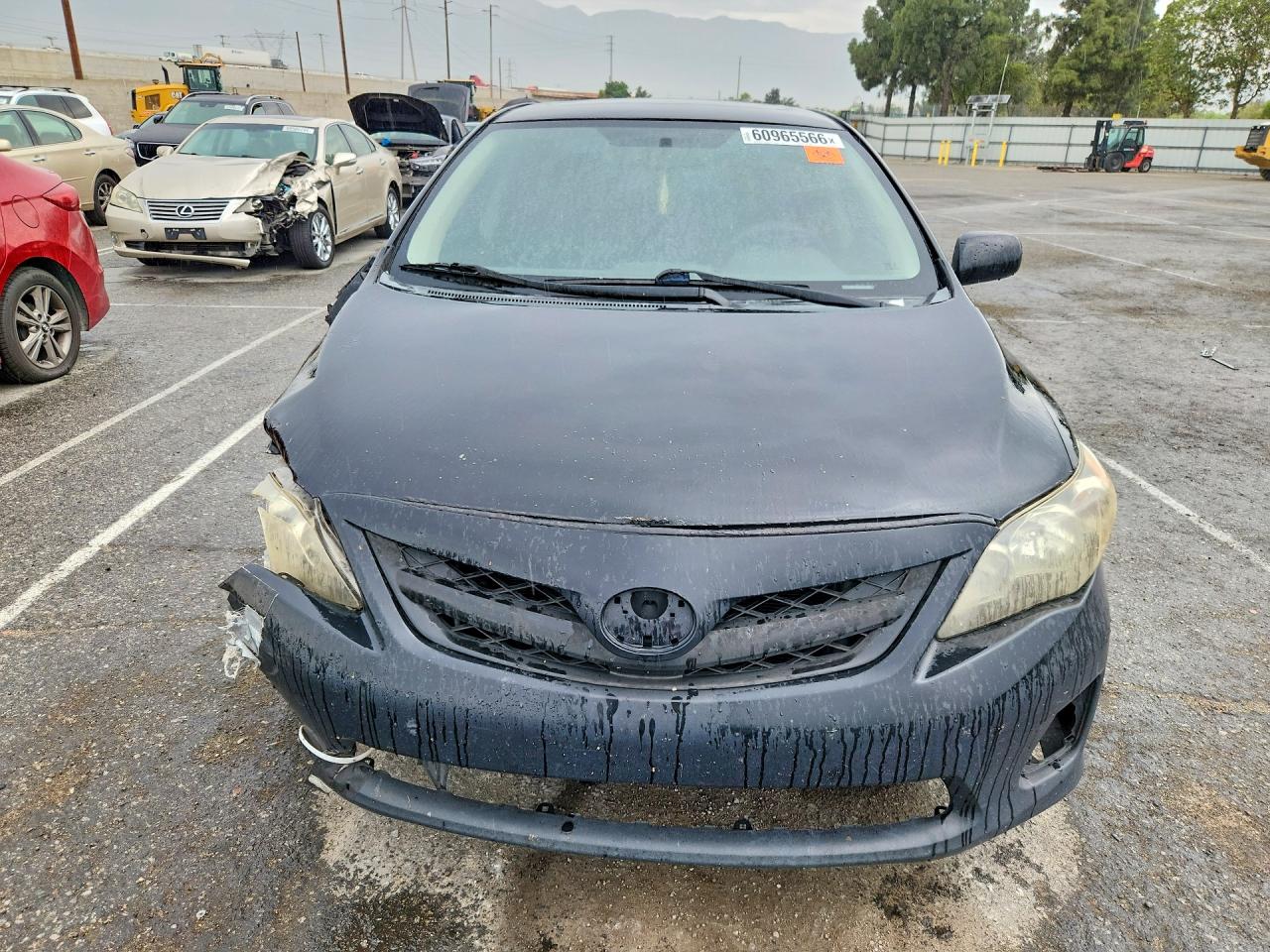 2011 Toyota Corolla S Black vin: 2T1BU4EE7BC579053