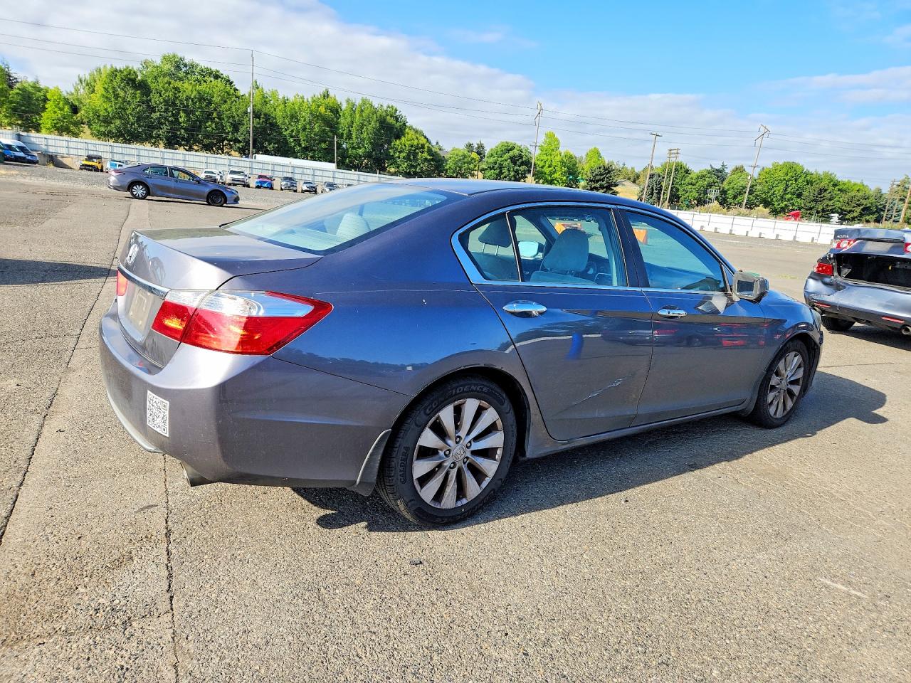 2013 Honda Accord Ex Серый vin: 1HGCR2F73DA142153