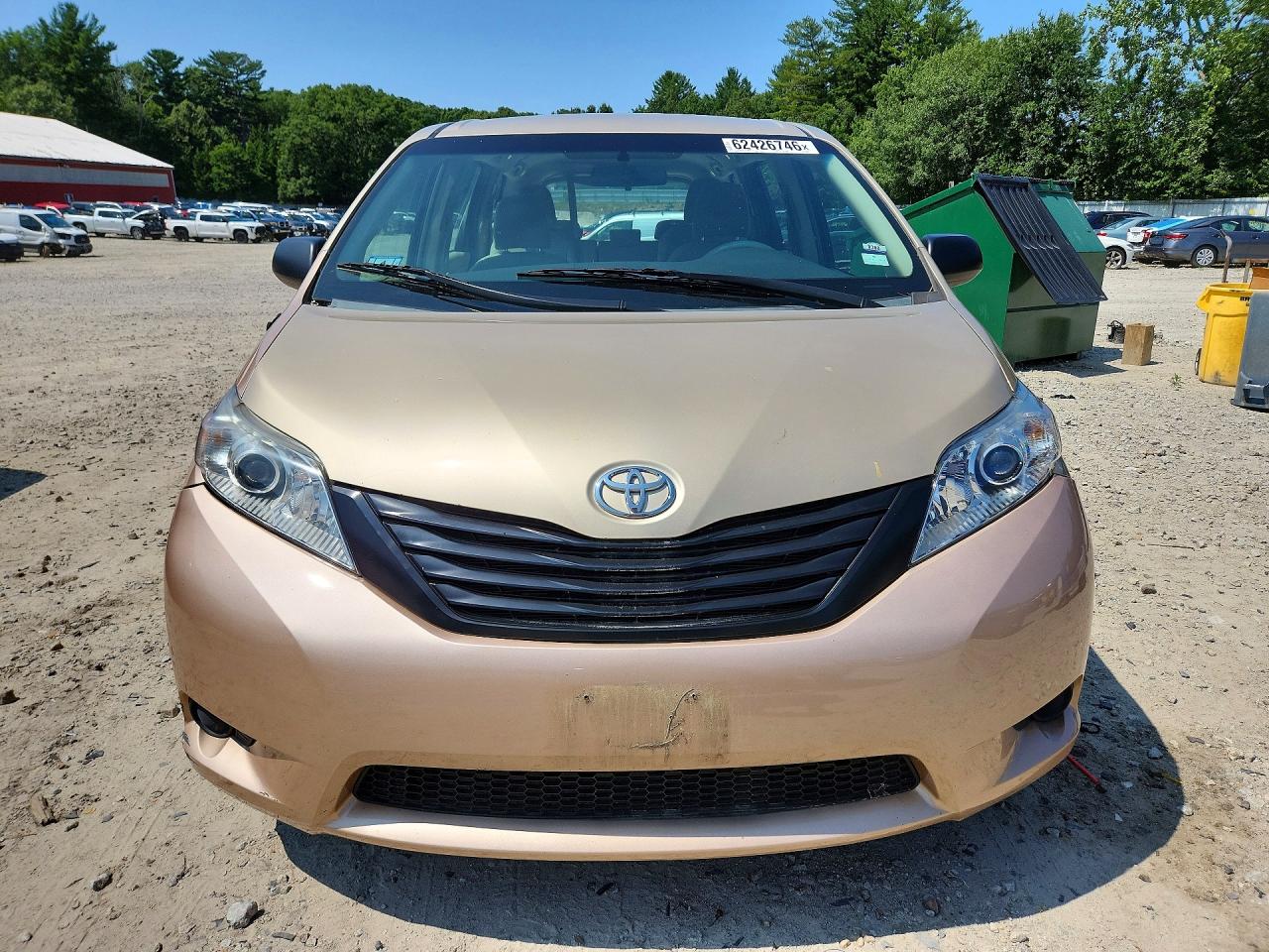 2013 Toyota Sienna L 7-passenger Beige vin: 5TDZK3DC2DS360929