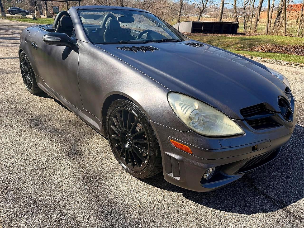 2007 Mercedes-benz Slk 55 Amg Gray vin: WDBWK73F97F160526