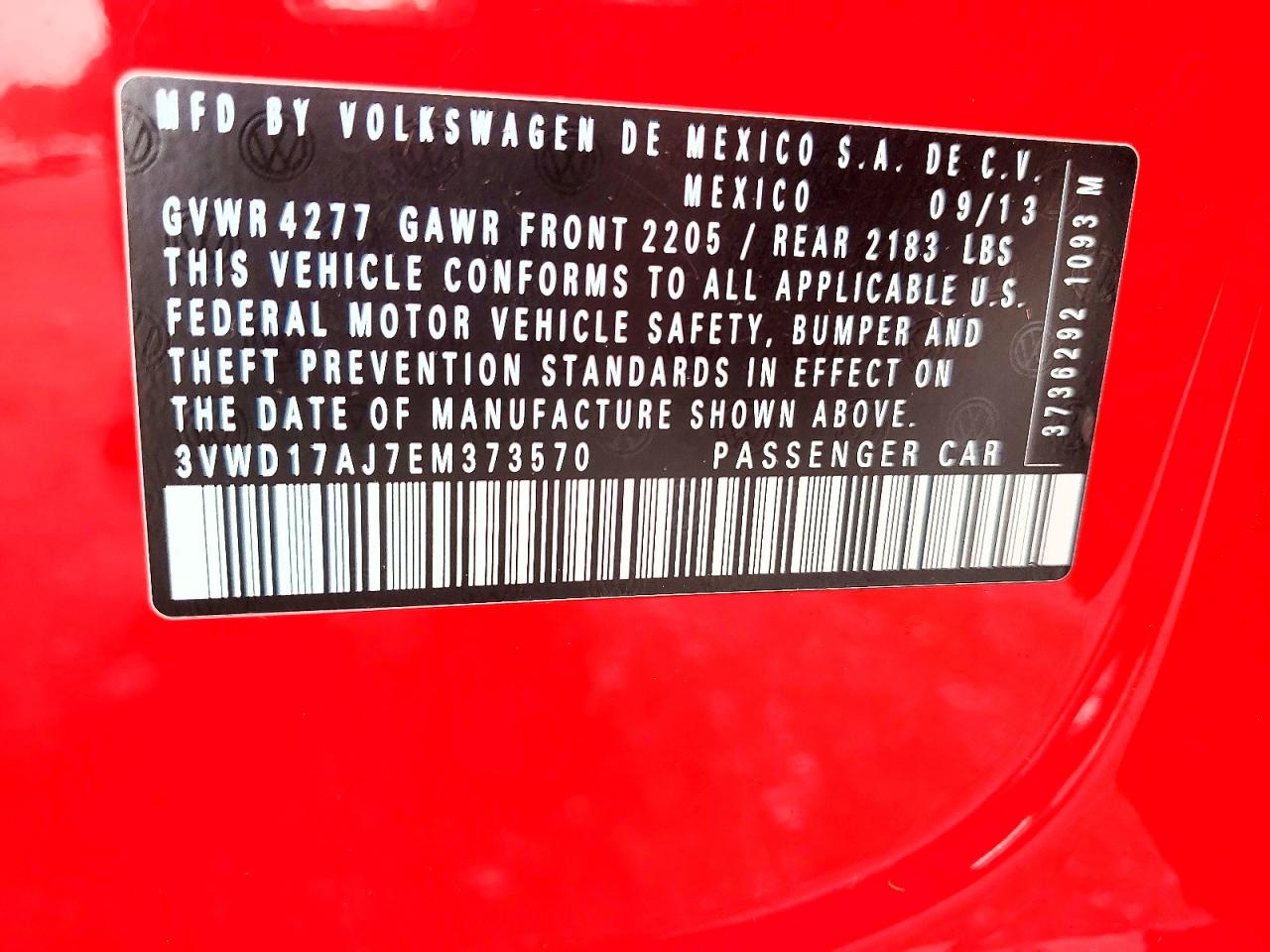 2014 Volkswagen Jetta Se Красный vin: 3VWD17AJ7EM373570